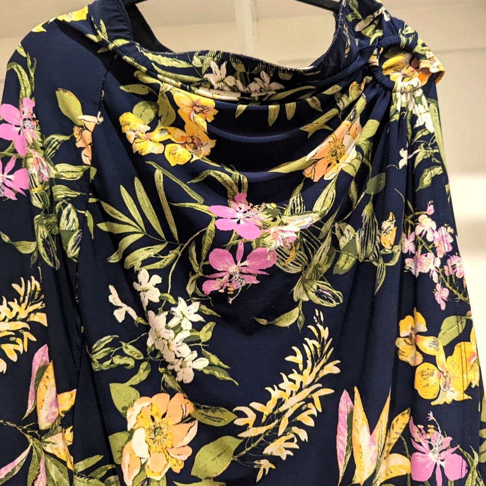 Floral wrap around skirt
